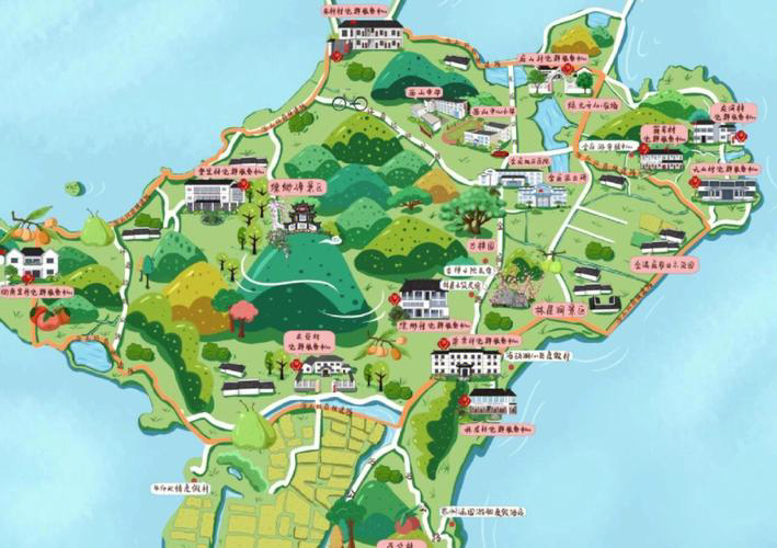 睢县手绘地图旅游的独特视角